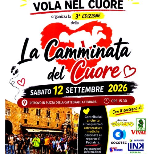 Camminata del Cuore 2026 - Sostieni Vola nel Cuore