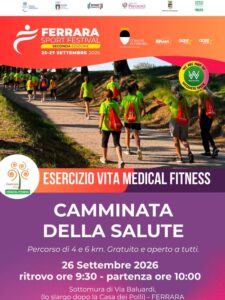 Esercizio Vita - Camminata della Salute - 26 settembre 2026